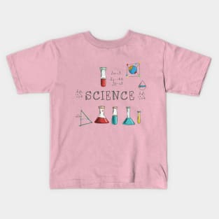 "Scientific Whirlwind: Kids' Pencil Exploration" - Funny Science Nerd Kids T-Shirt